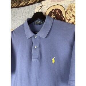 BUNDLE Vintage Men's Sz Large Polo Ralph Lauren Short Sleeve Blue Shirts